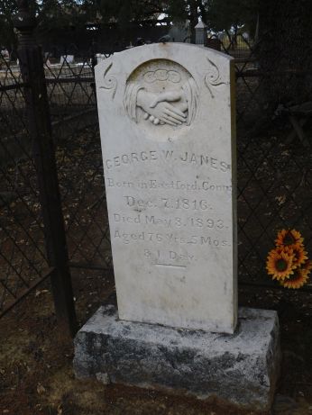 [Picture of George James grave]
